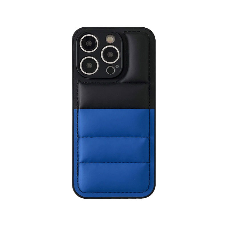 Multicolour Puffer Phone Case For iPhone Blue-SPK251615