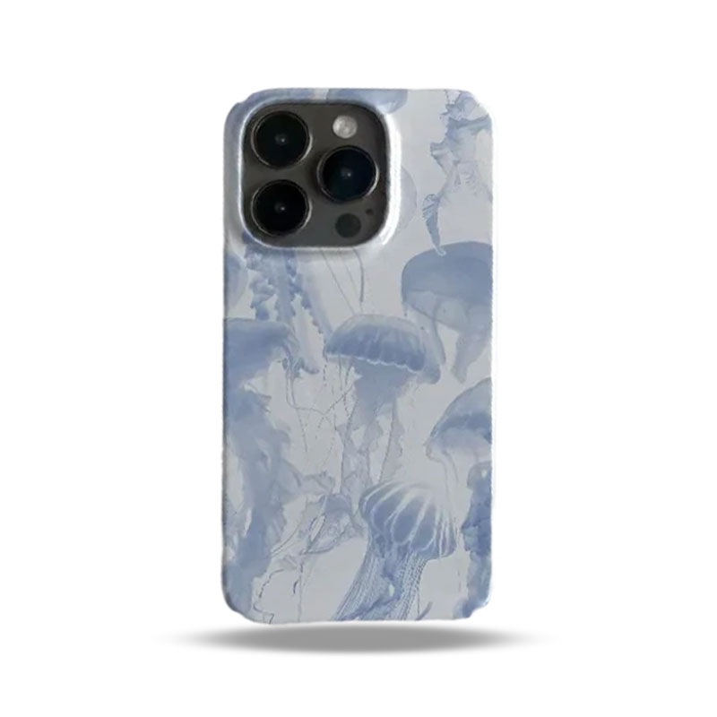 Medusae Painting Phone Case For iPhone Blue-SMH251605