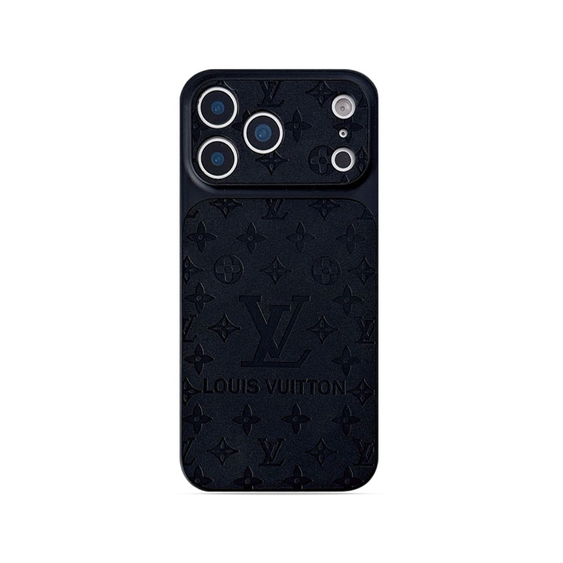 Elegant Monogram iPhone Case Black For iPhone 17/16/15/14-VEMO002