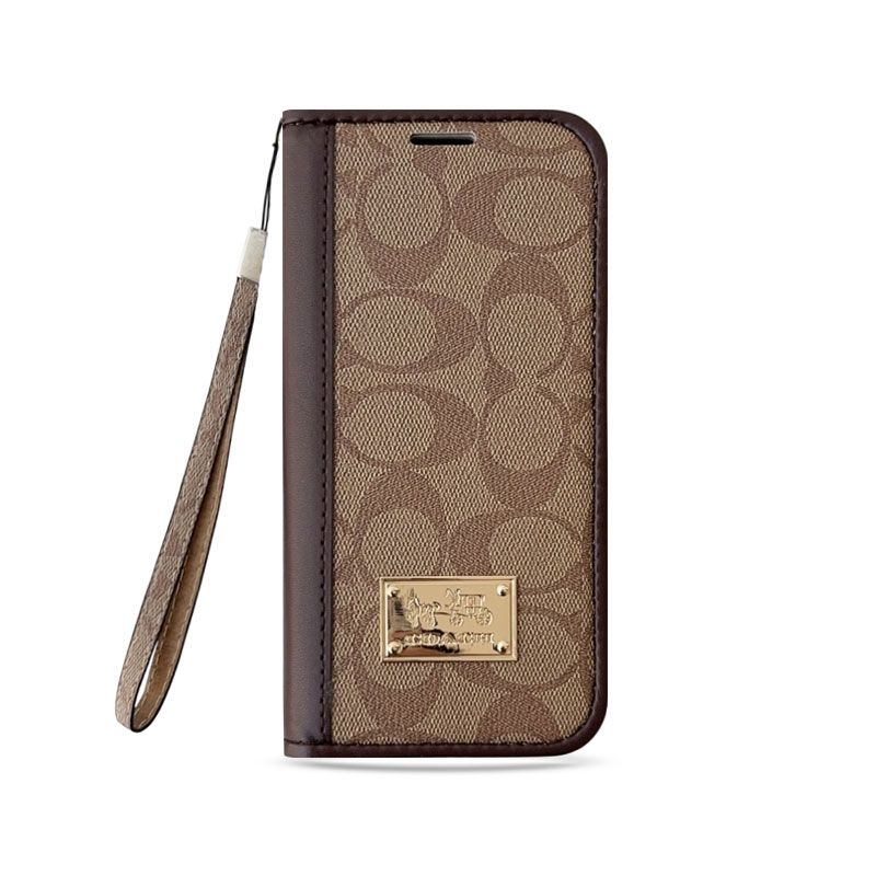 Leather Fold CH iPhone Case With Wallet And Strap-ZDK002