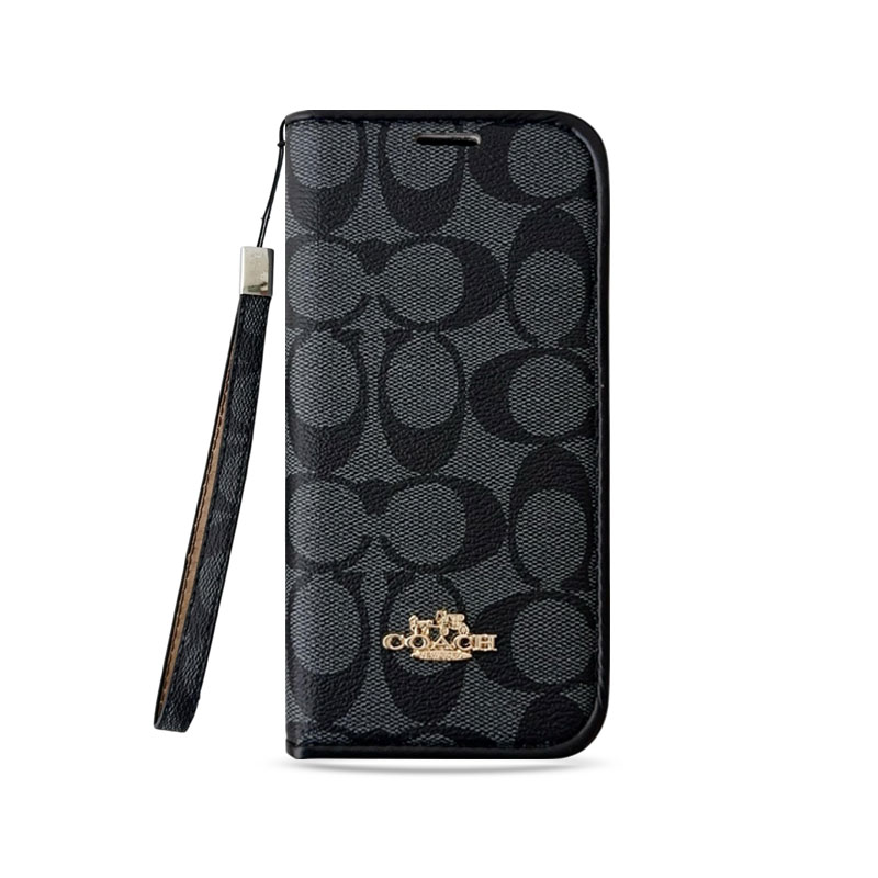 Classic Leather CH iPhone Case With Fold Wallet And Strap-LBPL005