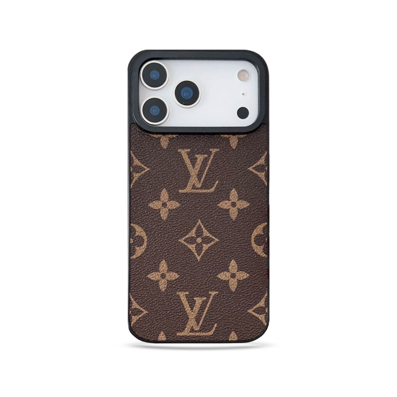 Premium Leather Monogram iPhone Case For iPhone 17 Series-GELV013