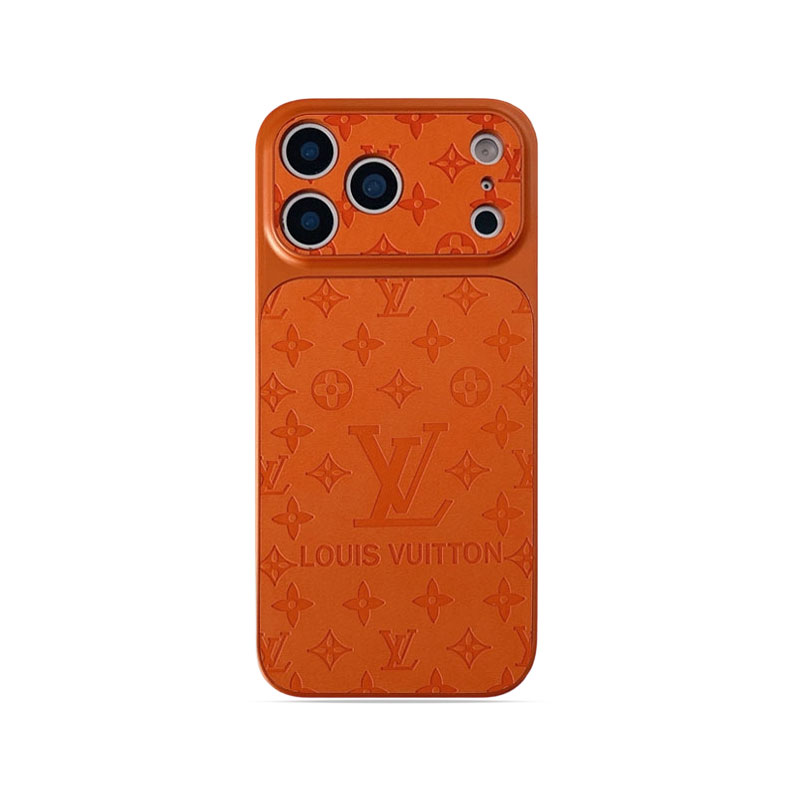 Elegant  Monogram iPhone Case Orange For iPhone 17/16/15/14-VEMO001