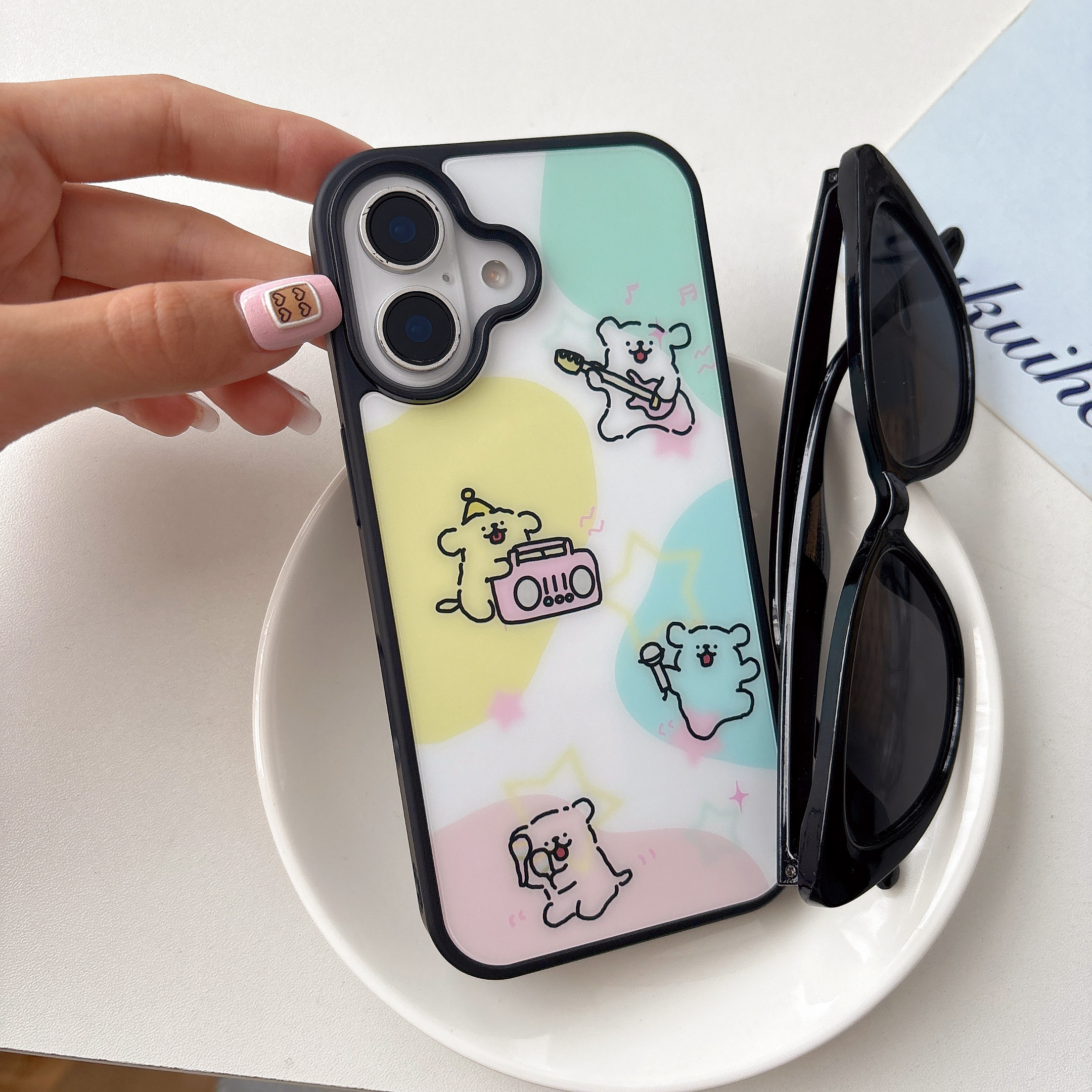Cute Dog MagSafe-Compatible Phone Case with Strap for iPhone 16/15/14/13/12 Series – CF2500016