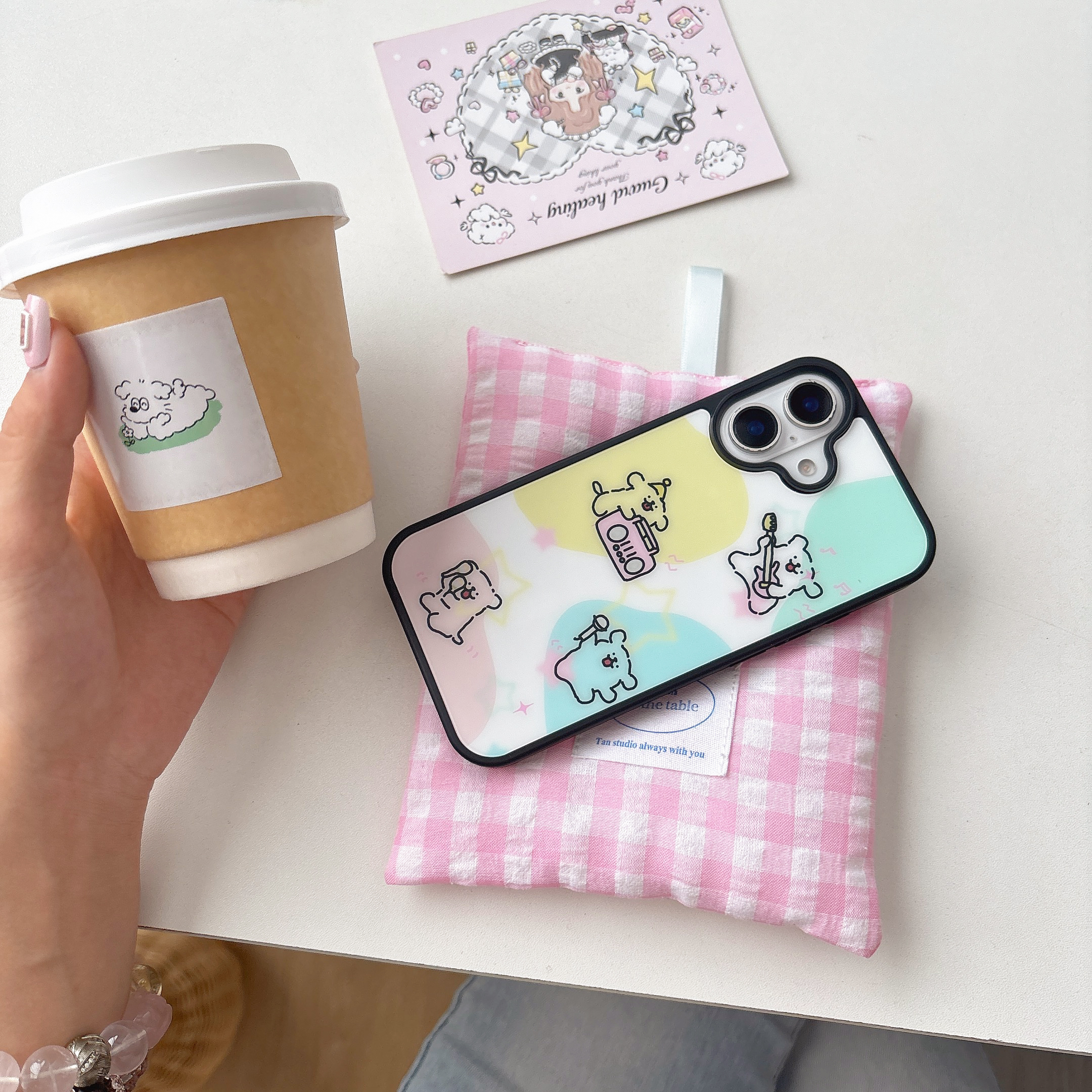 Cute Dog MagSafe-Compatible Phone Case with Strap for iPhone 16/15/14/13/12 Series – CF2500016