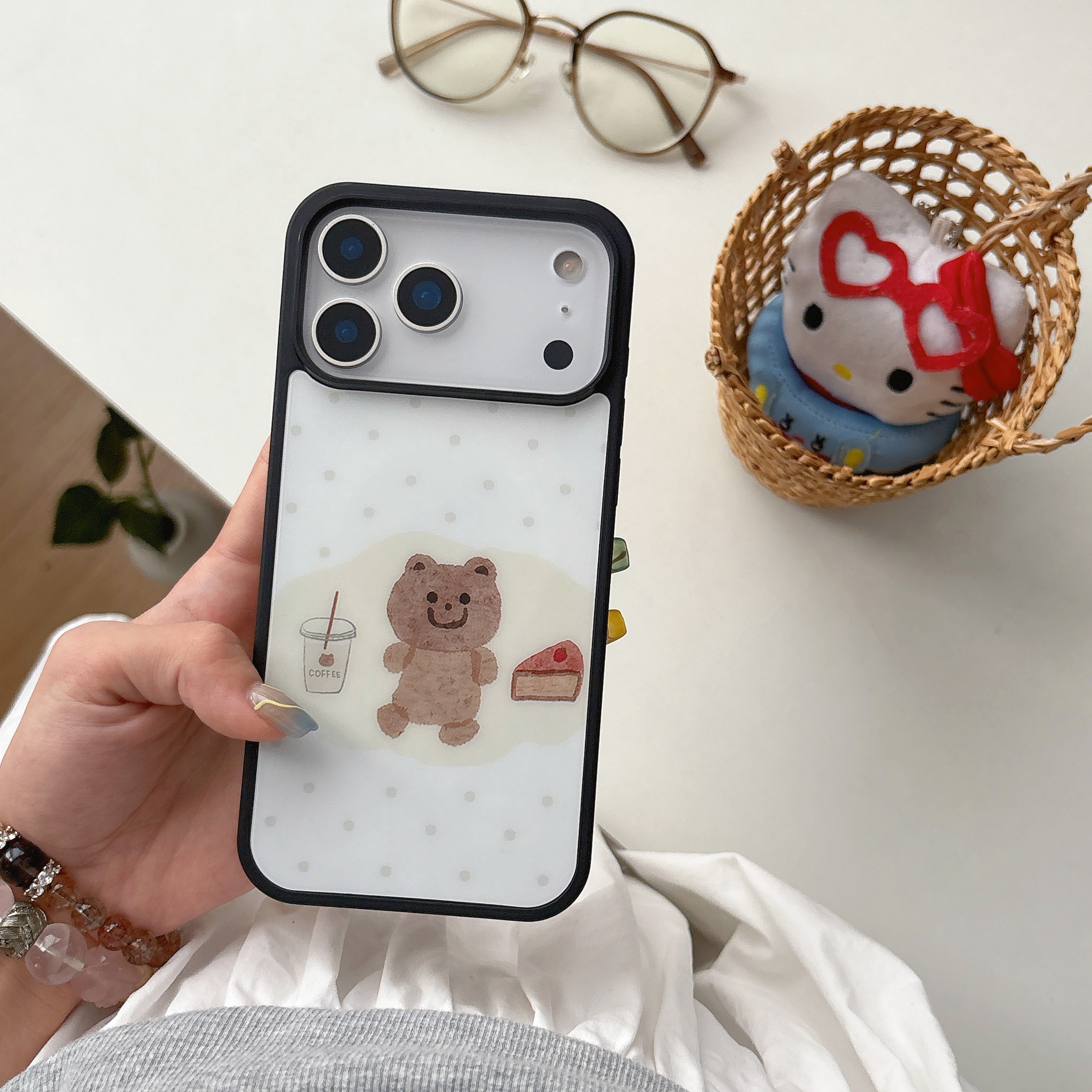 Cake Bear MagSafe-Compatible Phone Case with Holder and Strap for iPhone 17/16/15/14/13 Series – CF250009