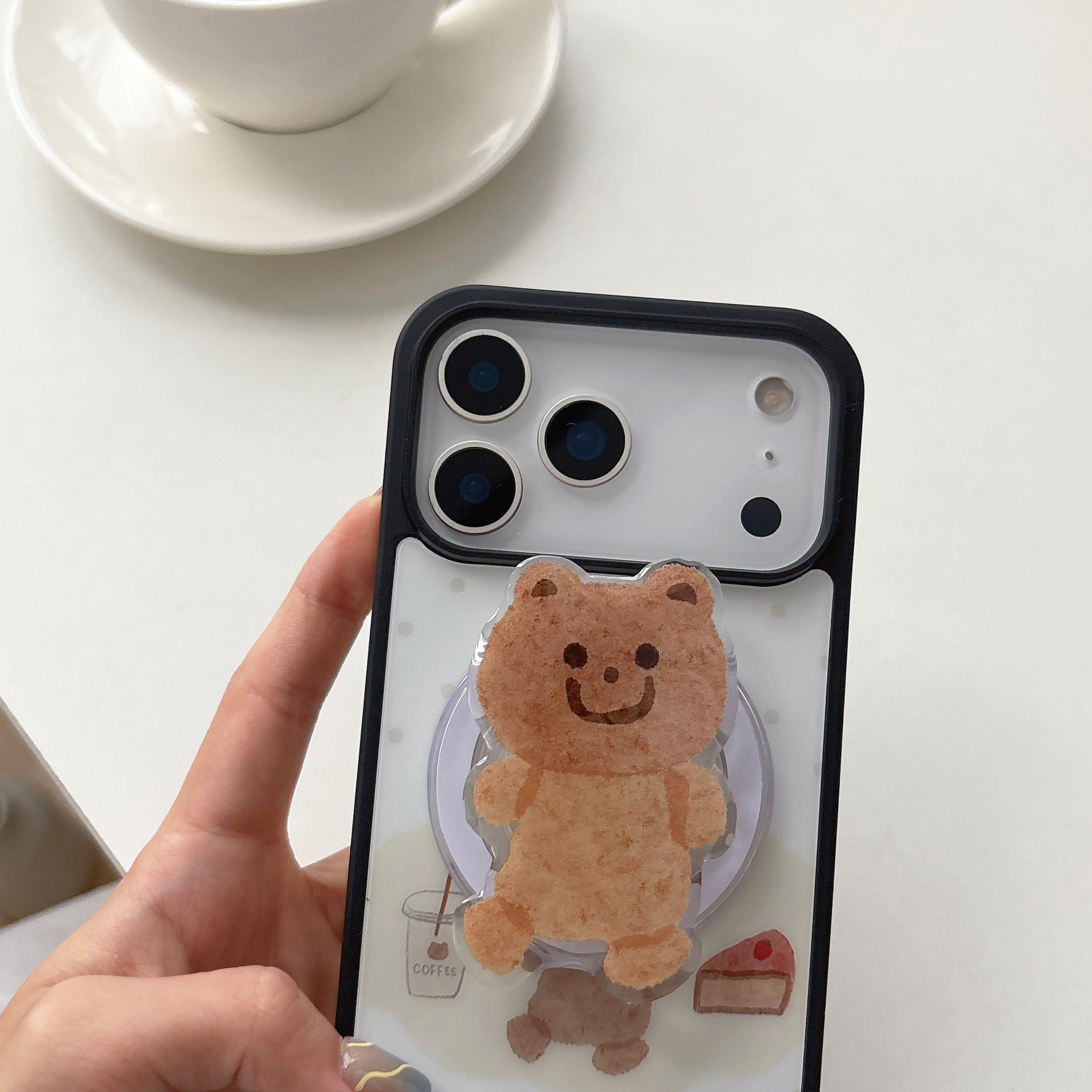 Cake Bear MagSafe-Compatible Phone Case with Holder and Strap for iPhone 17/16/15/14/13 Series – CF250009