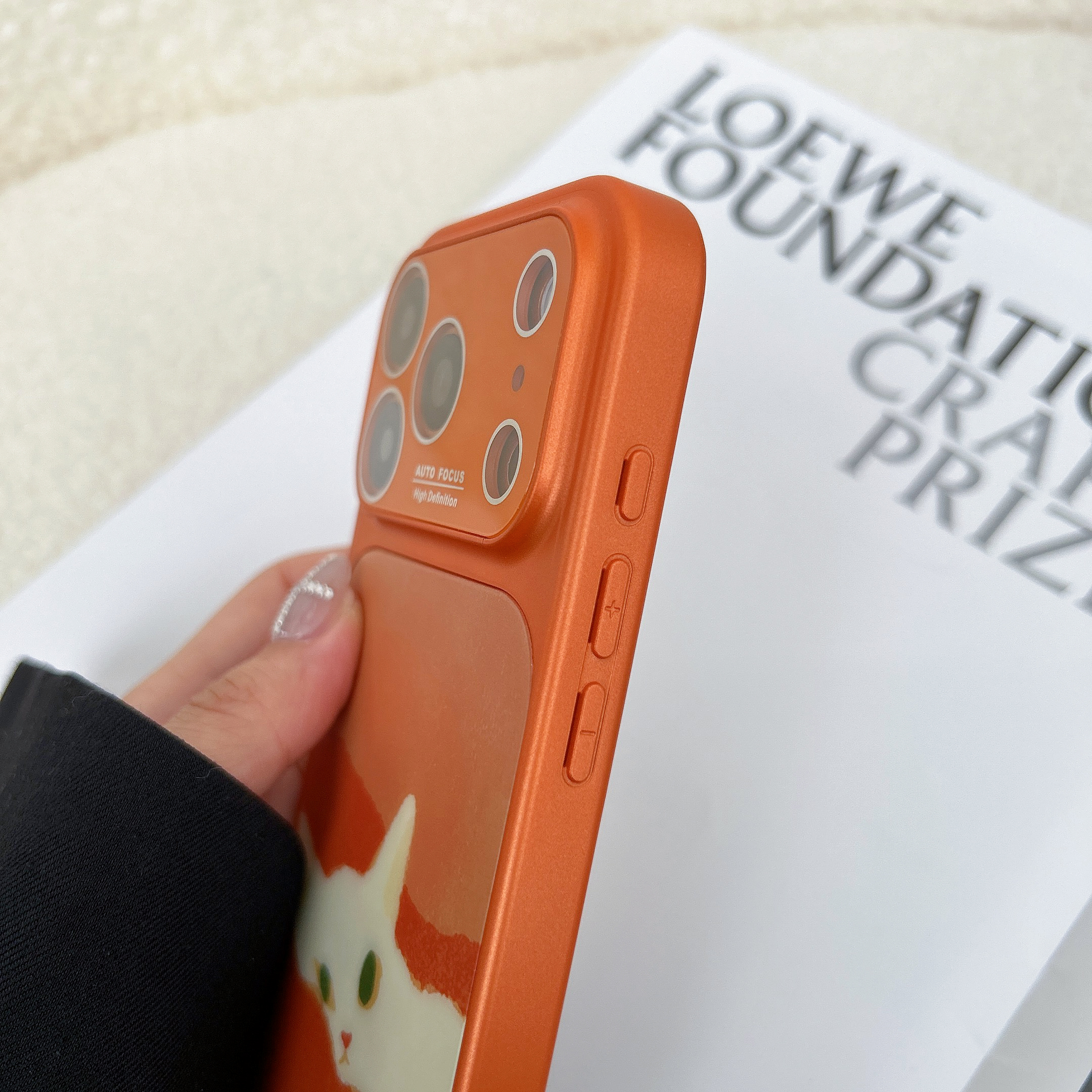 Orange Cute Cat MagSafe-Compatible Phone Case for iPhone 17/16/15/14/13 Series – CF2500015