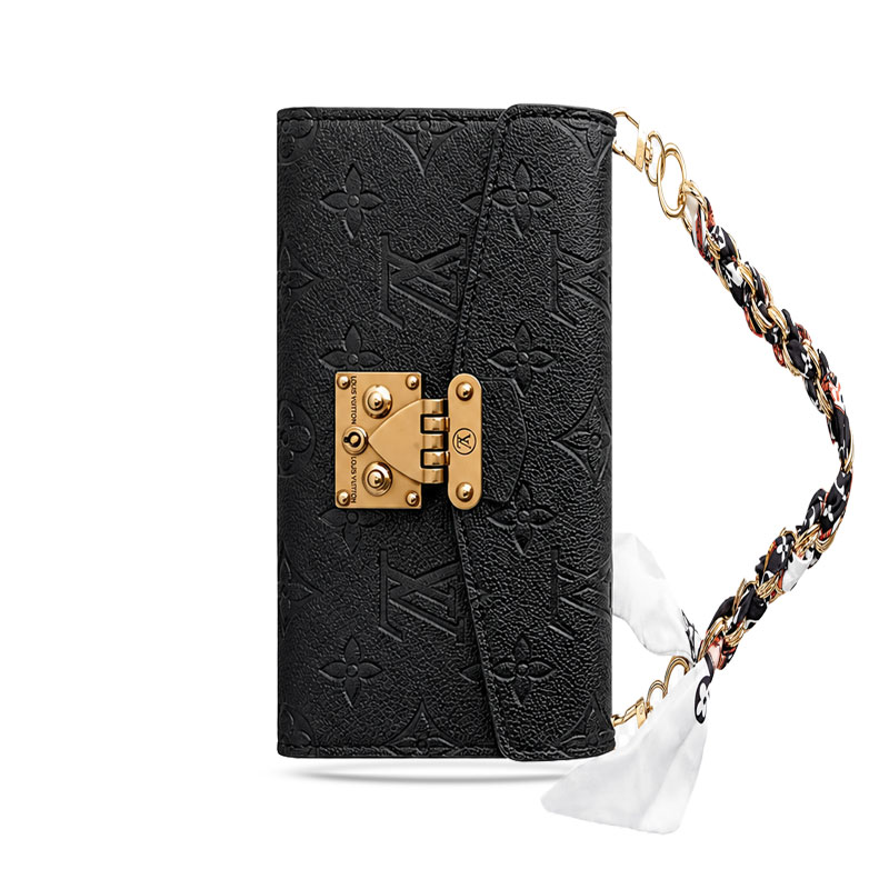 Luxury  Leather LV iPhone Case With Flip Wallet-GELV204