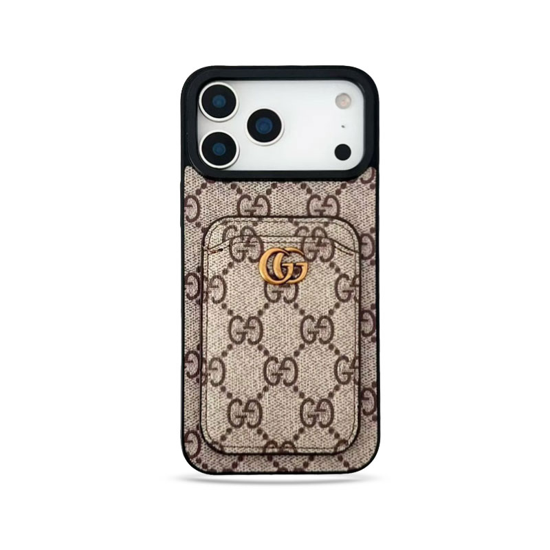 Classic GG iPhone Case With Card Holder For iPhone 17 Series-GEGG158