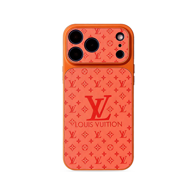 Luxury Monogram iPhone case orange– GFLV001