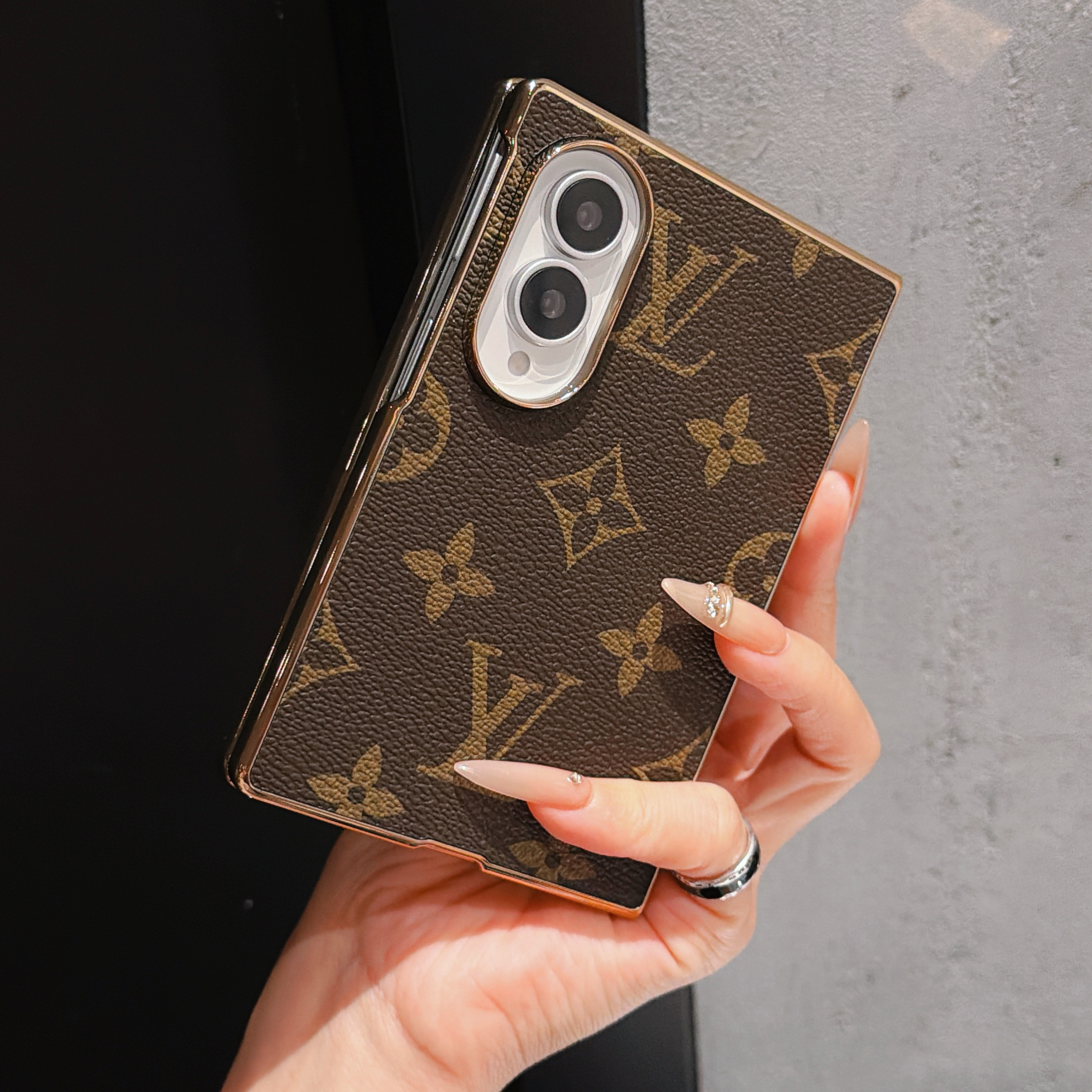Premium Monogram Samsung Galaxy Z Fold Series Case-GELV231