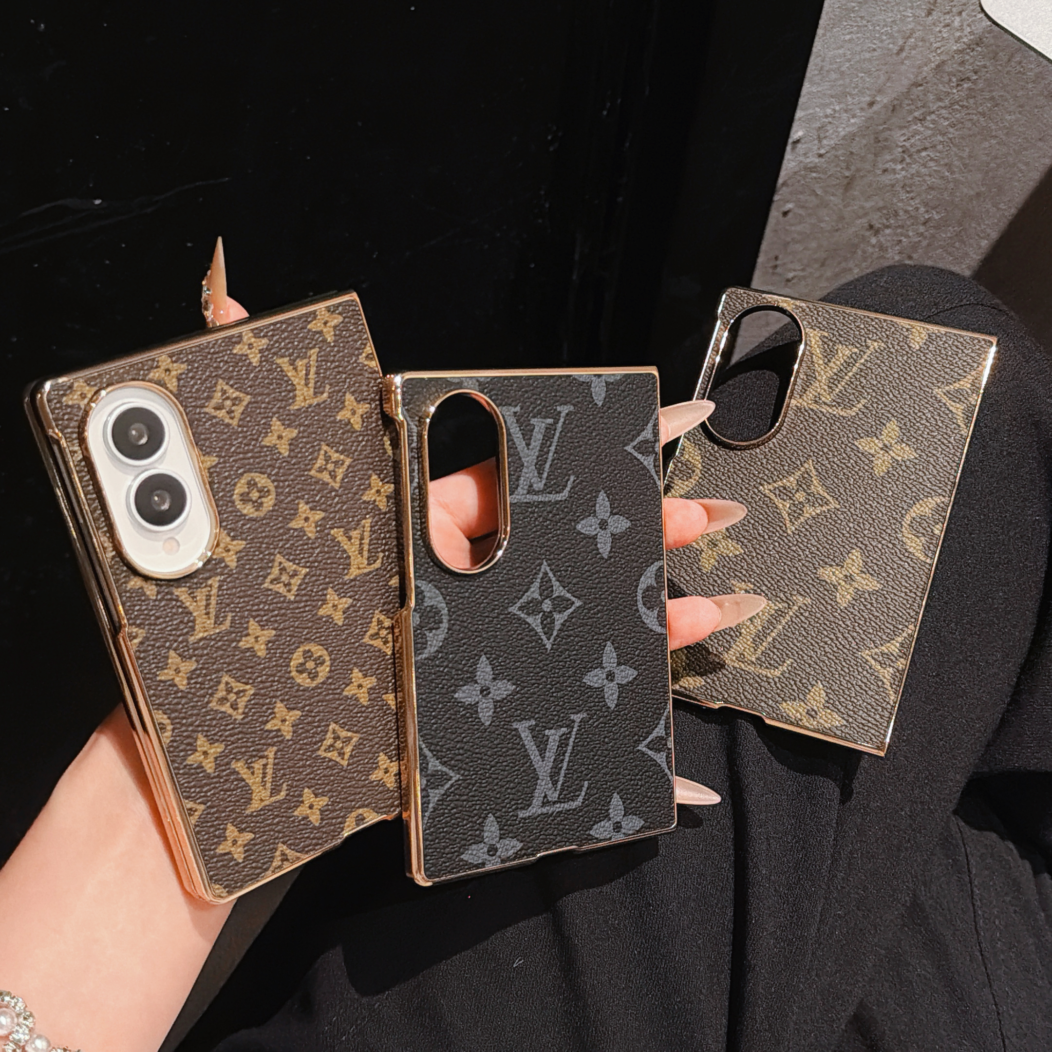 Premium Monogram Samsung Galaxy Z Fold Series Case-GELV231