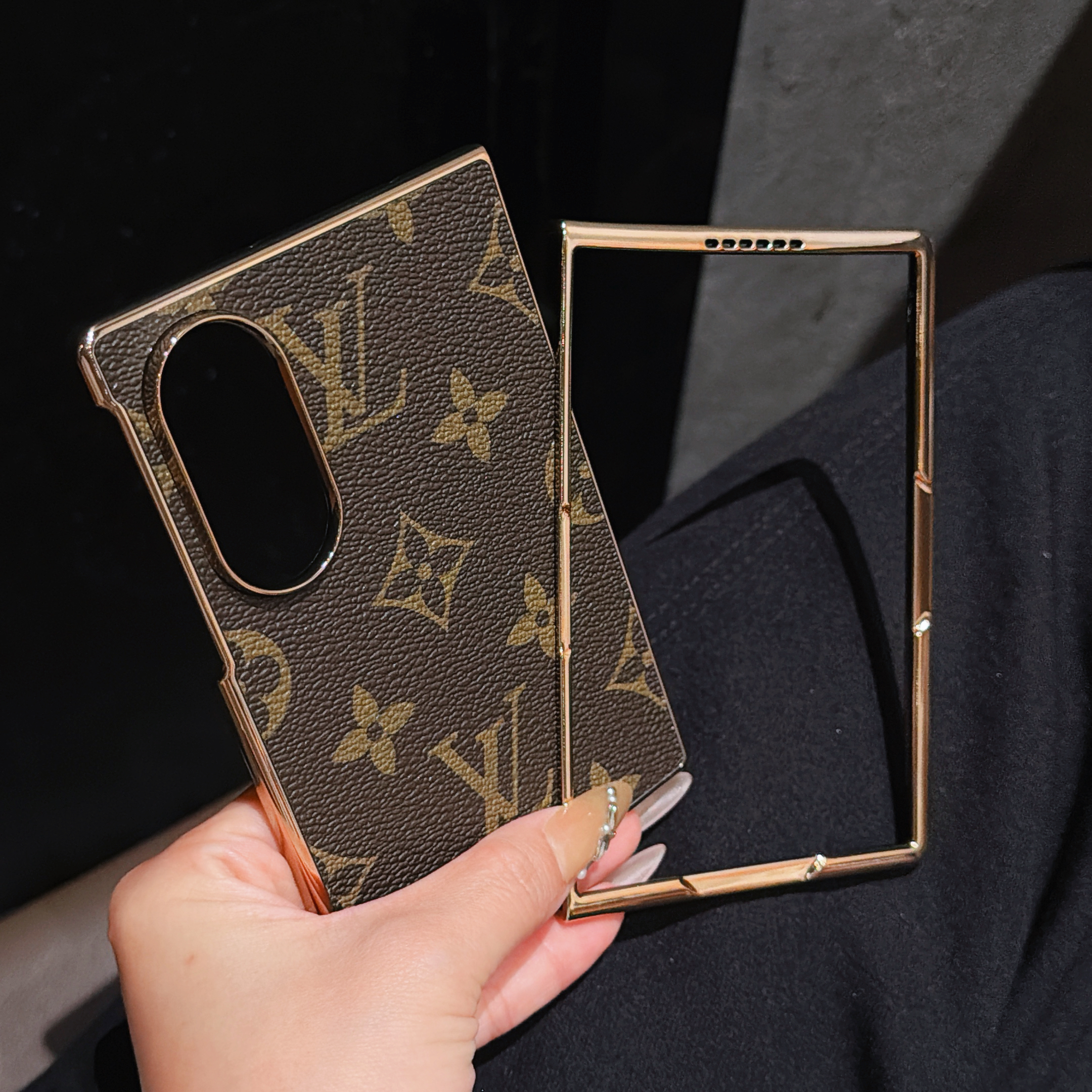 Premium Monogram Samsung Galaxy Z Fold Series Case-GELV231