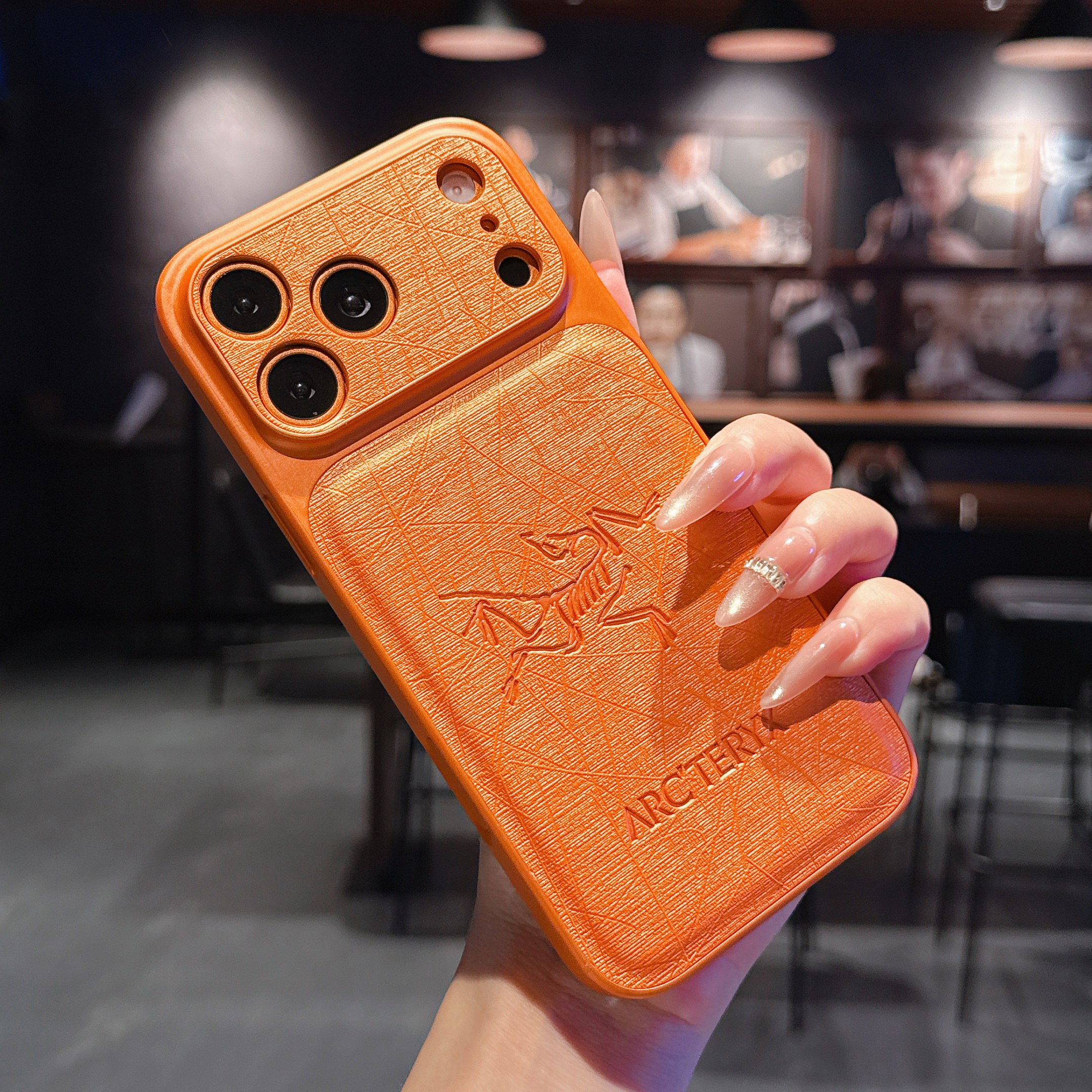 Elegant APX iPhone case orange– GFLV008