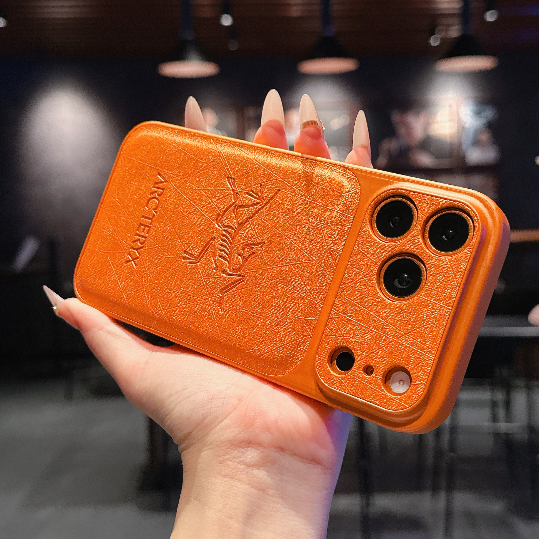 Elegant APX iPhone case orange– GFLV008