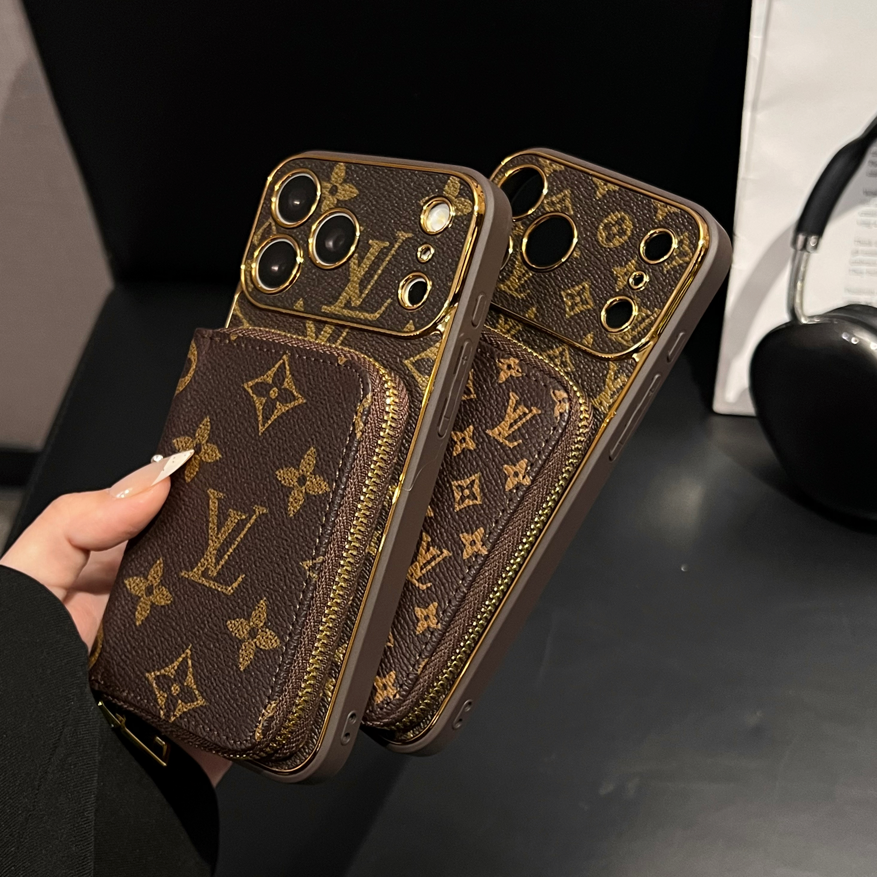 High-quality  Monogram iPhone Case With Wallet  For iPhone 17 Series-GELV164