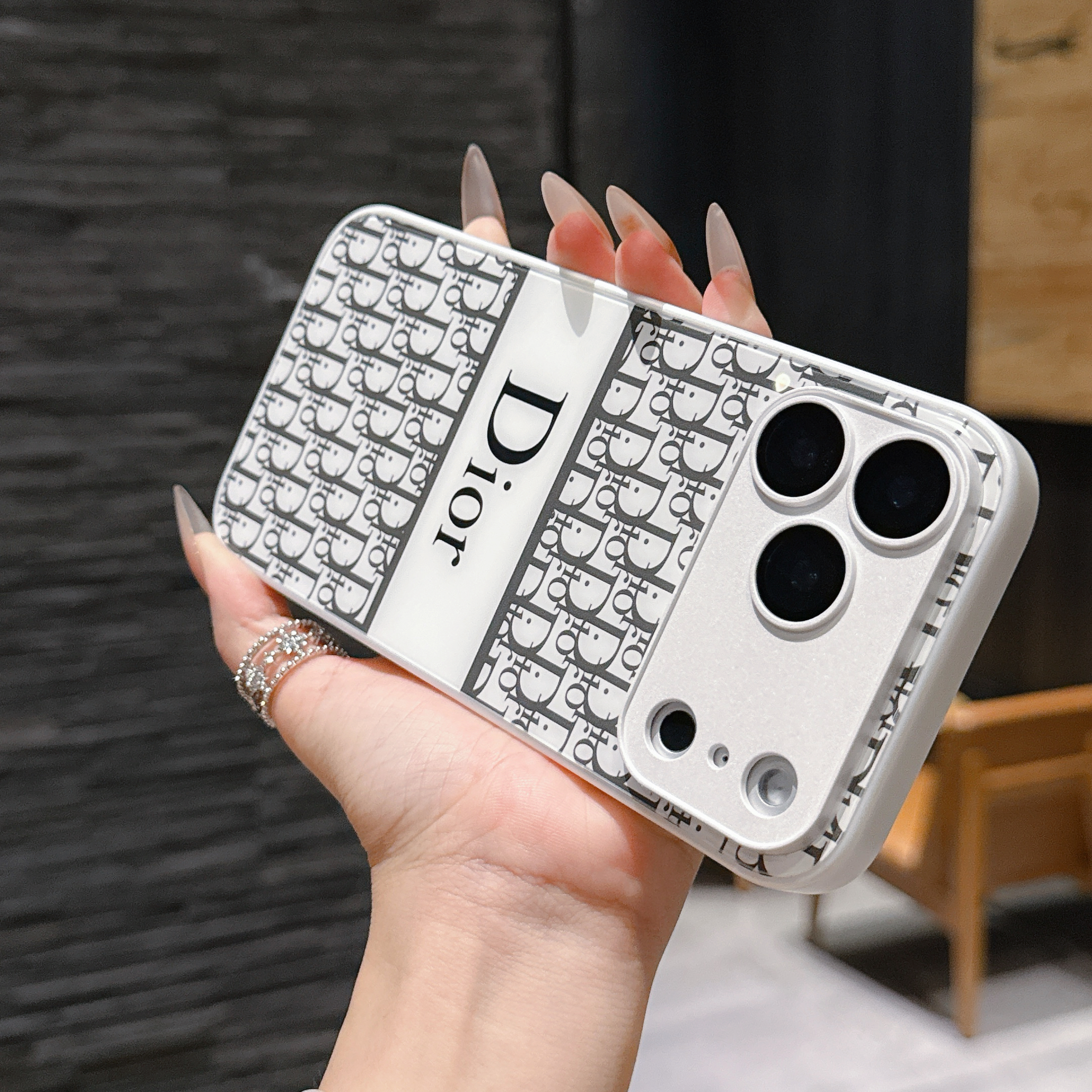 Premium CD iPhone Case White For iPhone 17/16/15/14/13-VECD025