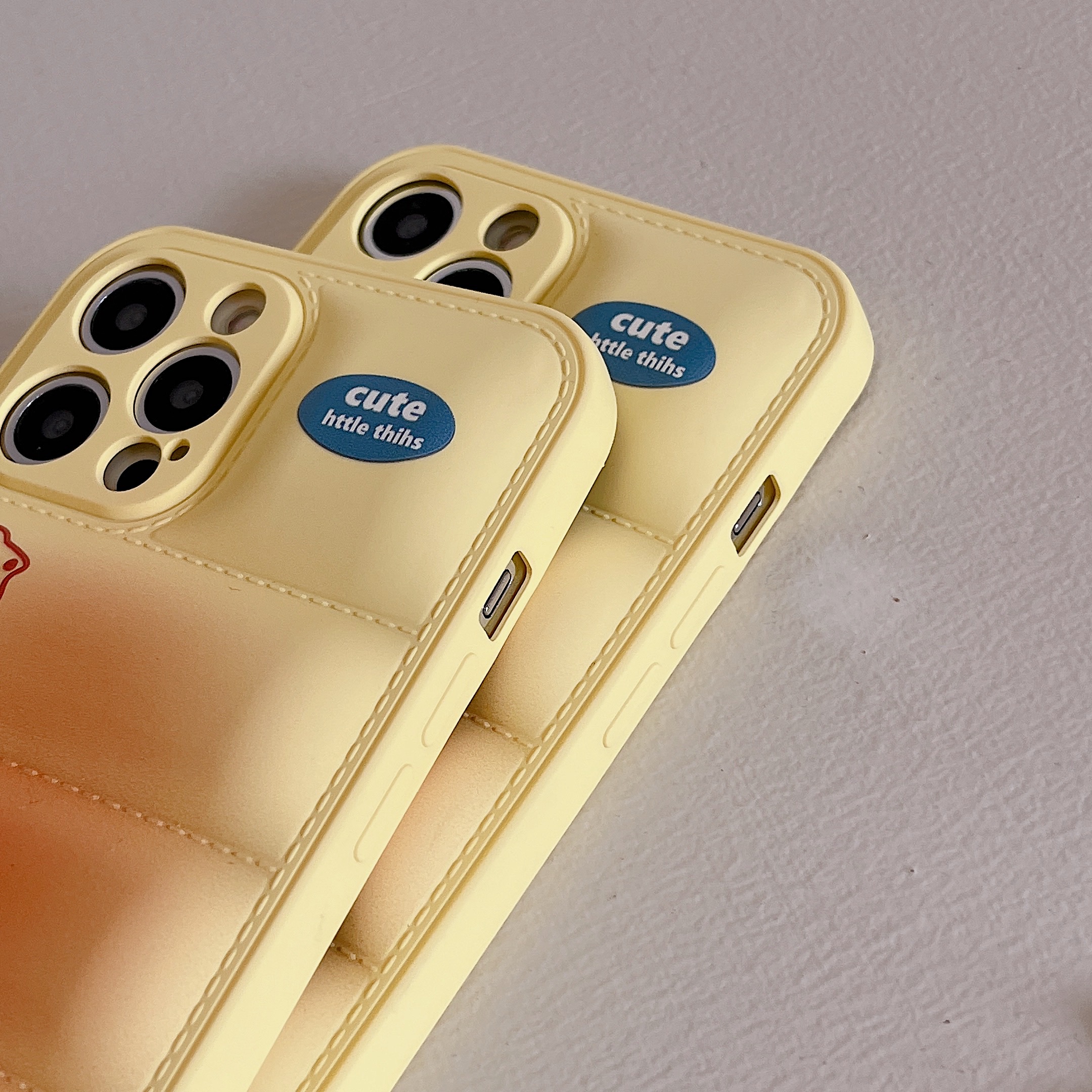 Cheese Puffer Phone Case For iPhone Yellow-ZSK251608