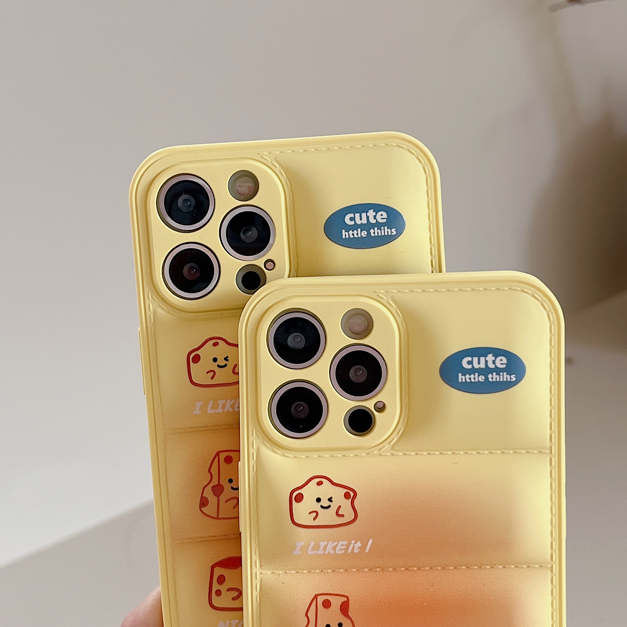 Cheese Puffer Phone Case For iPhone Yellow-ZSK251608