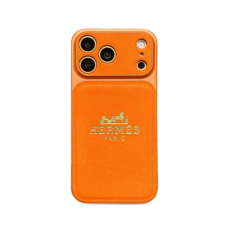 Premium CH iPhone case orange– GFLV006
