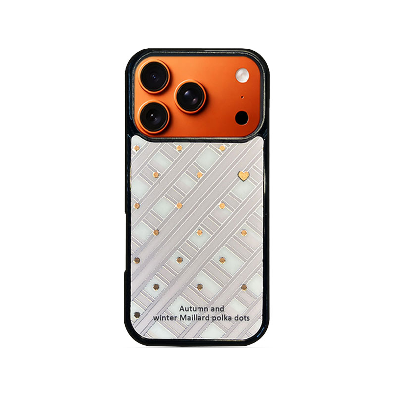 Checkered Heart MagSafe-Compatible Phone Case for iPhone 17/16/15/14/13 Series Gray – CF250002