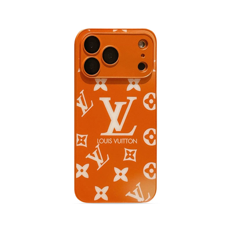 Luxury Monogram iPhone Case Orange For iPhone 17/16/15/14/13-VEMO019