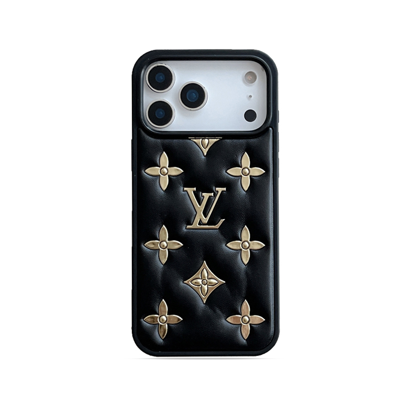 Stylish Monogram iPhone case gold  – GFLV0037