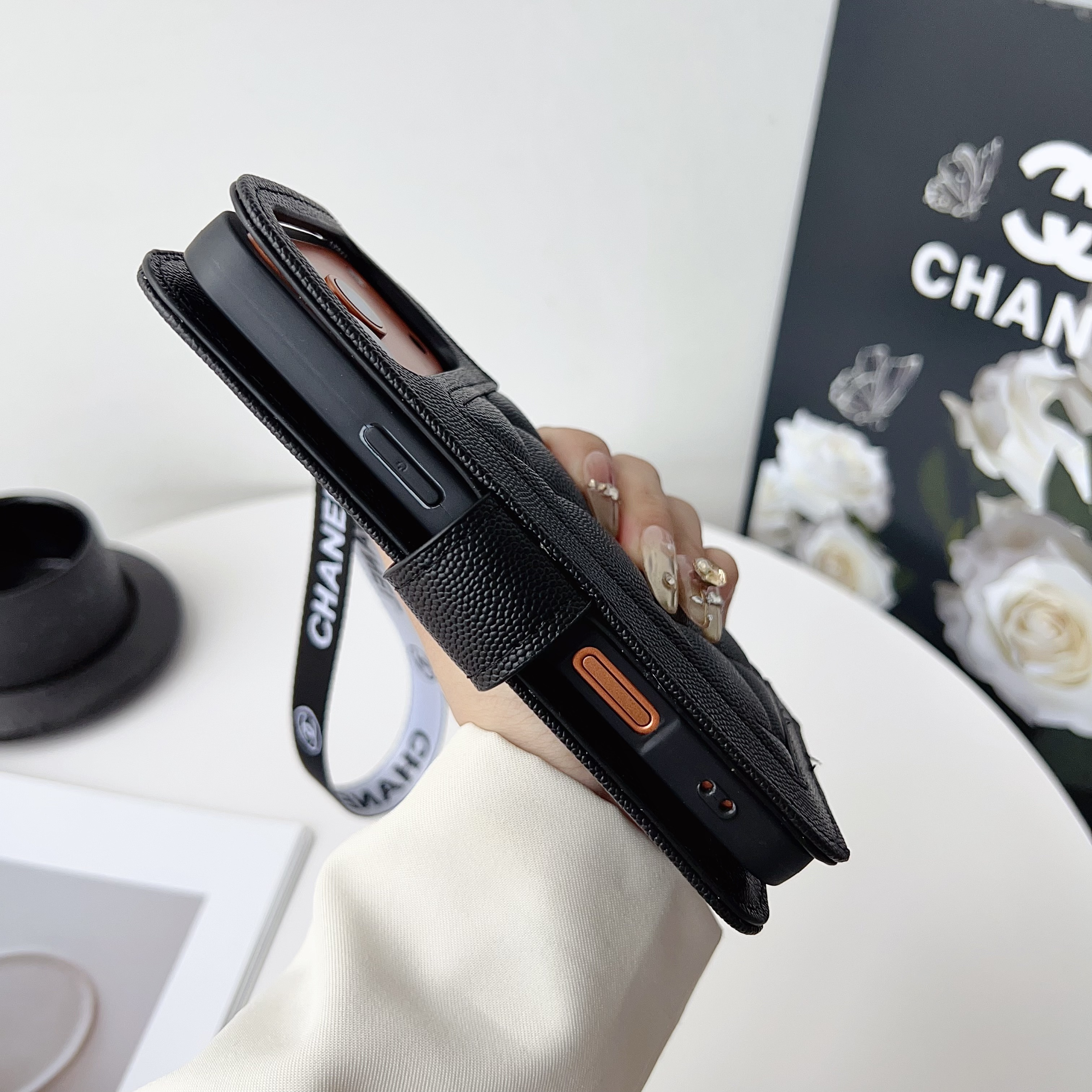 Premium Leather CC iPhone Case With Flip Wallet  -GECC190