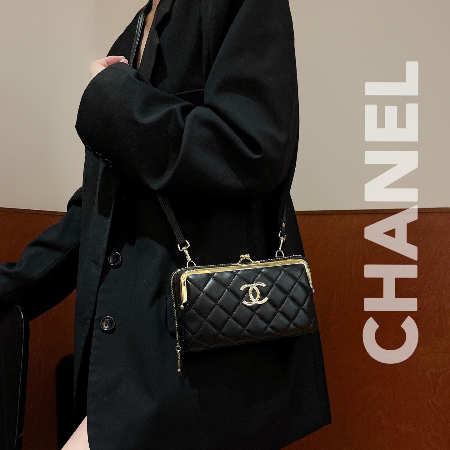 Premium  Leather CC Crossbody Phone Bag-GECC193