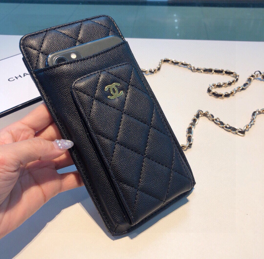 High-quality Leather CC Crossbody Phone Bag-GECC215