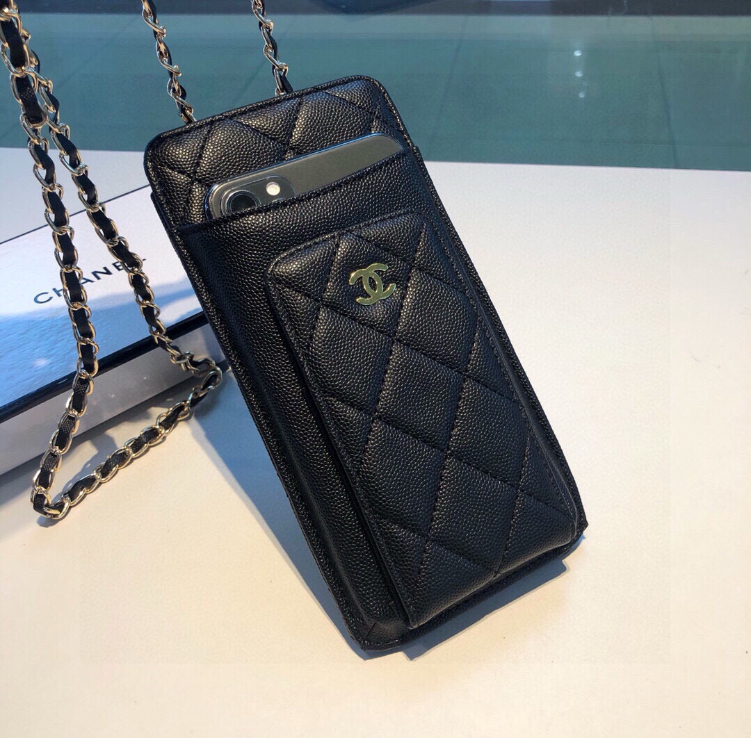 High-quality Leather CC Crossbody Phone Bag-GECC215