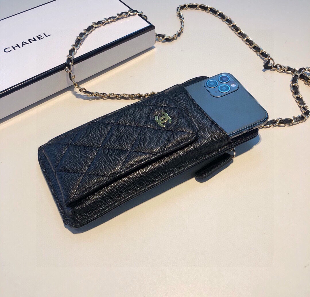 High-quality Leather CC Crossbody Phone Bag-GECC215