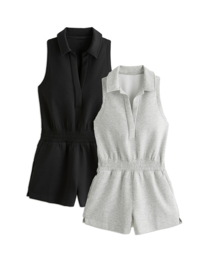 KNIT Polo Romper(BUY 2 FREE SHIPPING)