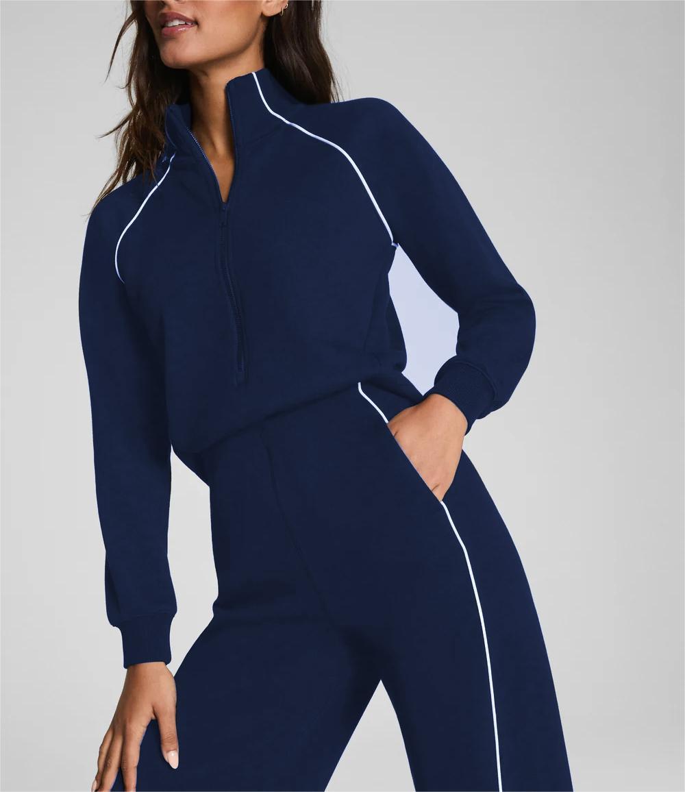 AirEssentials Pique Half Zip Jumpsuit (Buy 2 Free Shipping)