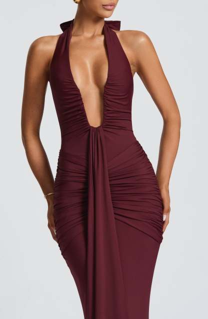 Rosetta Deep V Neck Maxi Dress (Buy 2 Free Shipping)