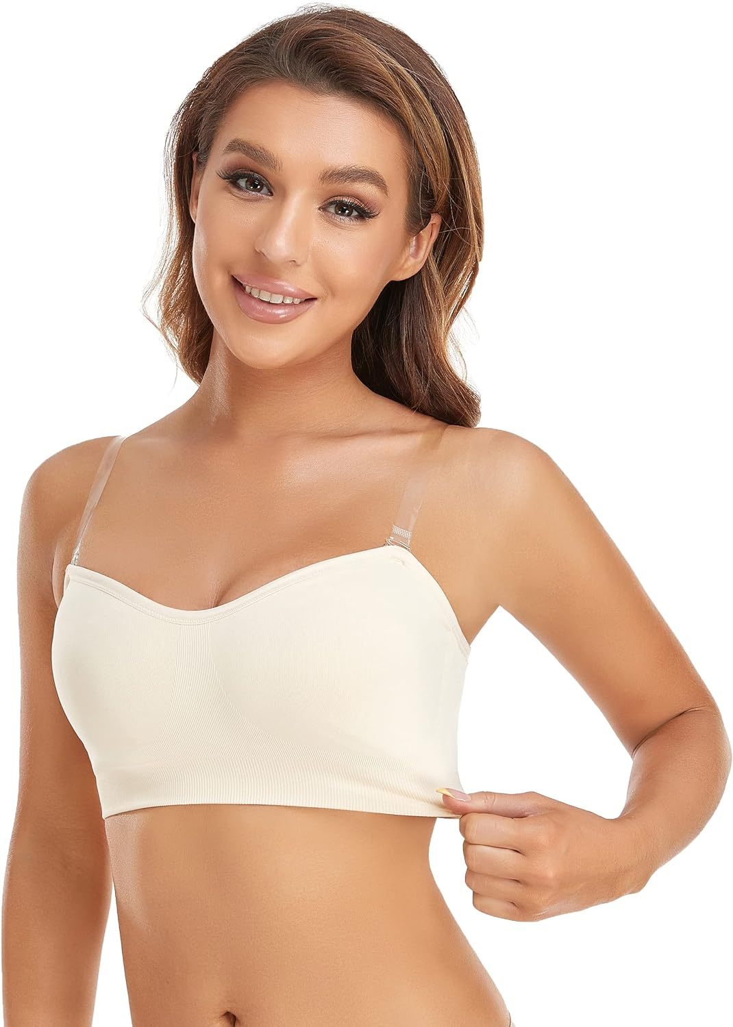 Non-Slip Silicone Padded Bea Wireless Tube Top Bra (Buy 2 Free Shippin