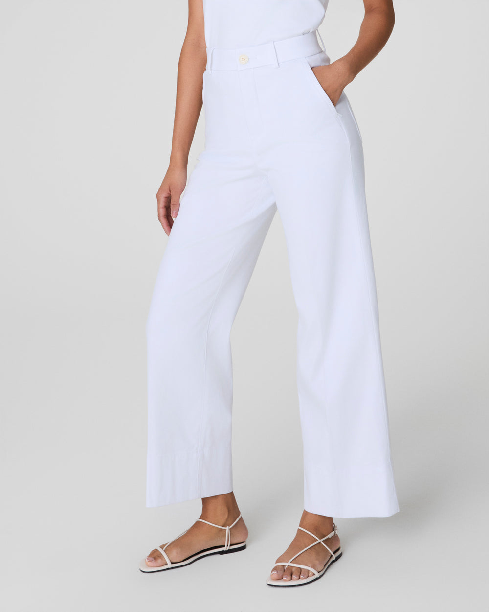 Tummy Control Stretch Twill Wide Leg Pant (Buy 2 Free Shipping)