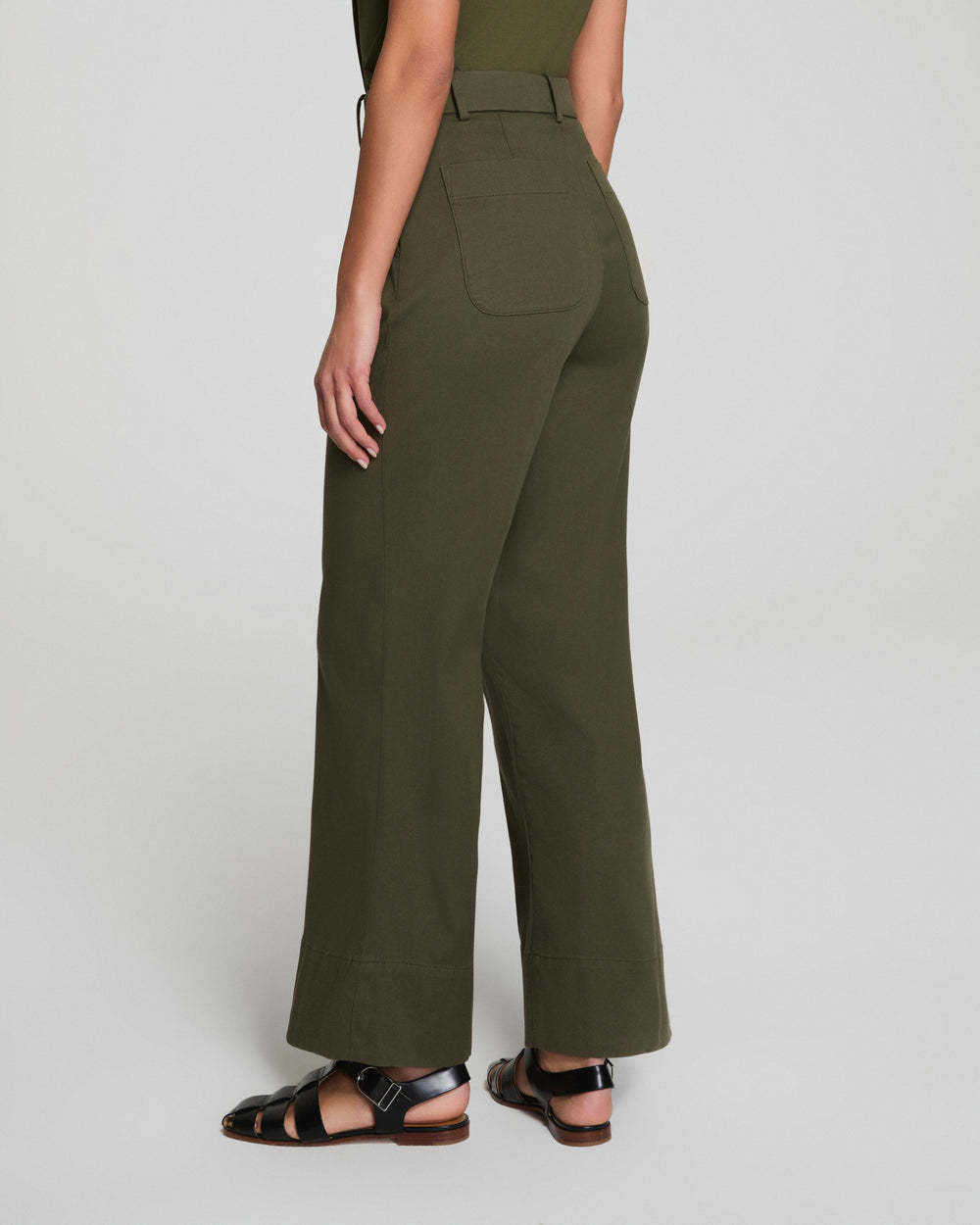 Tummy Control Stretch Twill Wide Leg Pant (Buy 2 Free Shipping)