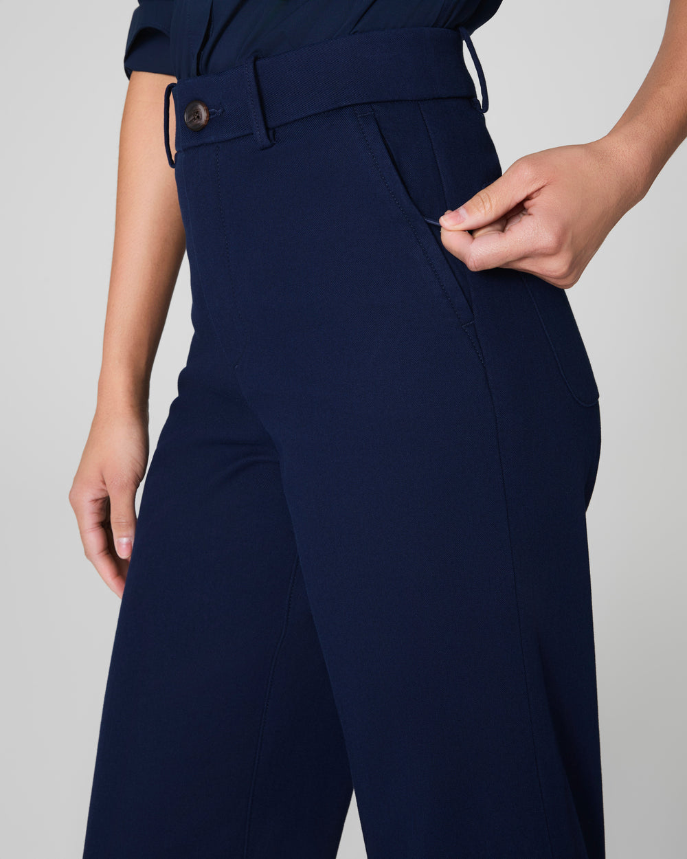 Tummy Control Stretch Twill Wide Leg Pant (Buy 2 Free Shipping)