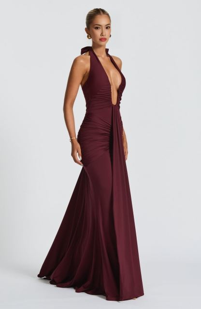 Rosetta Deep V Neck Maxi Dress (Buy 2 Free Shipping)