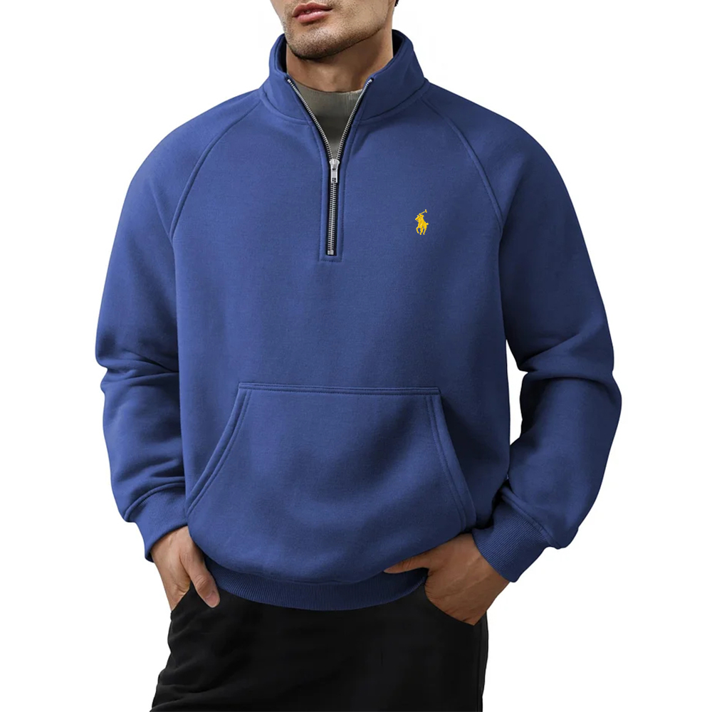 Ralph Lauren® Quarter Zip Casual Fleece Cotton Pullover Sweatshirt