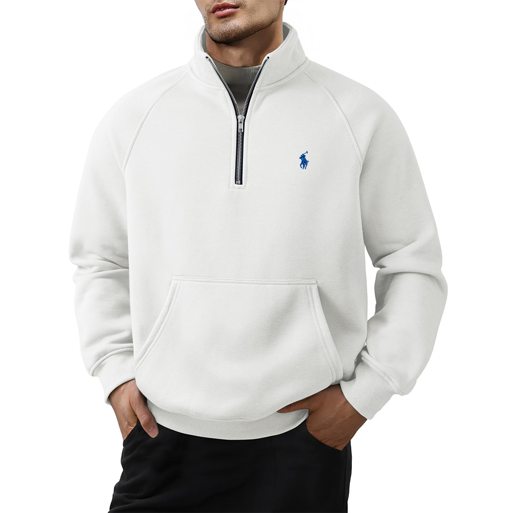 Ralph Lauren® Quarter Zip Casual Fleece Cotton Pullover Sweatshirt