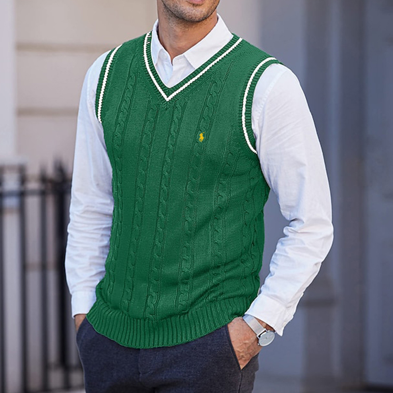 RalphLauren® Vintage Knitted Vest Sweater