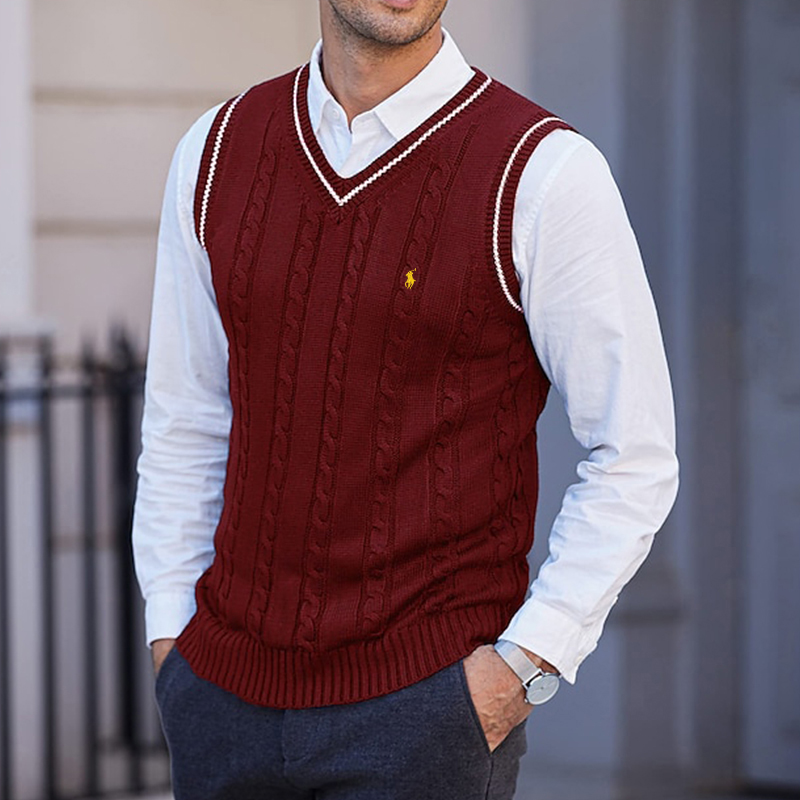 RalphLauren® Vintage Knitted Vest Sweater