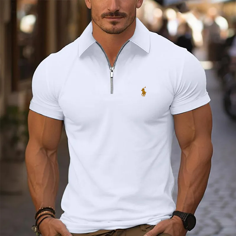 Ralph Lauren® Fit Cotton Zipper  Polo Shirt