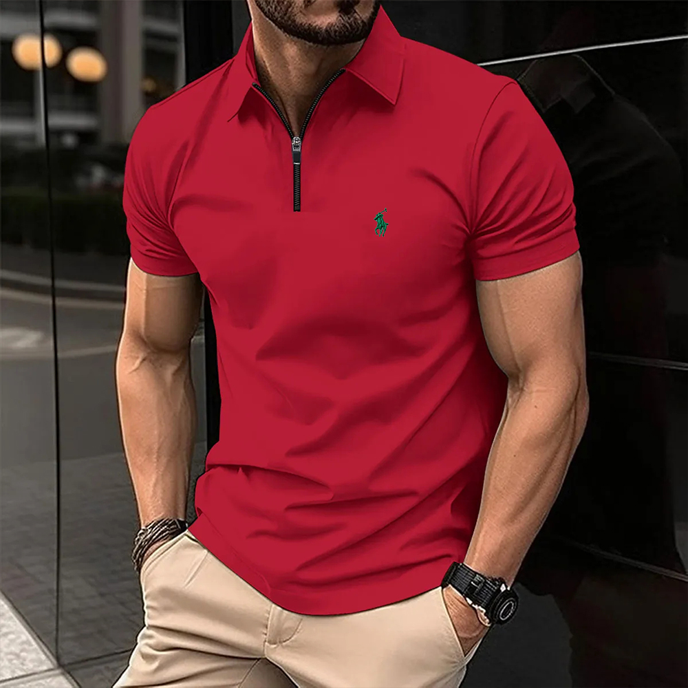 Ralph Lauren® Fit Cotton Zipper  Polo Shirt