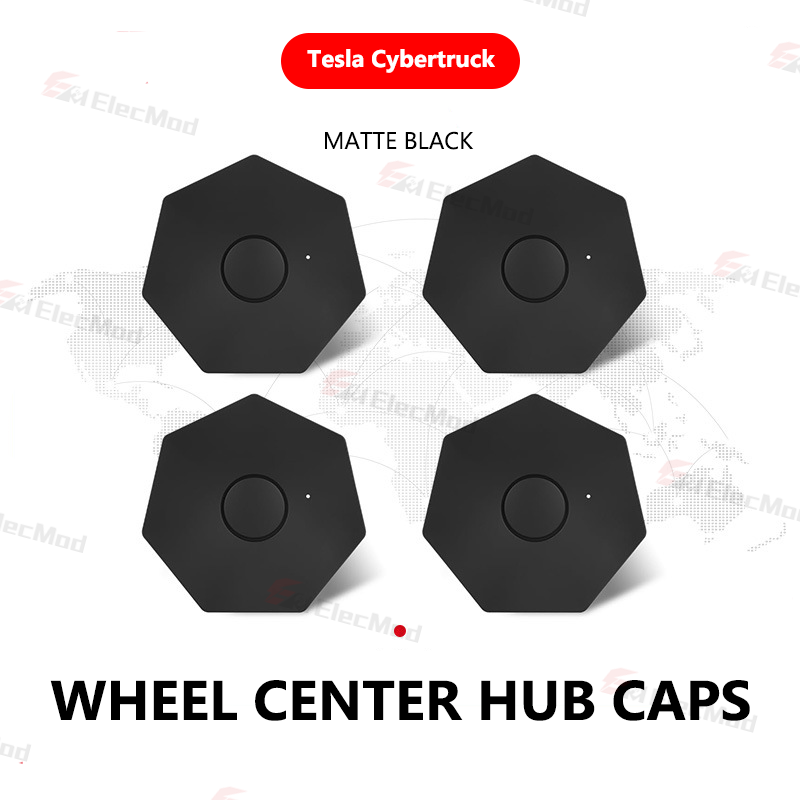 ElecMod Wheel Rims Center Hub Caps For Tesla Cybertruck