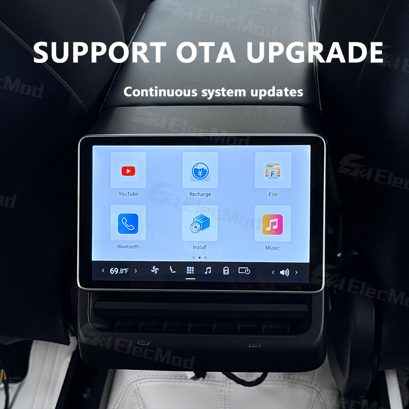 ElecMod 8-Inch 4G Android Rear Screen For Model Y/3