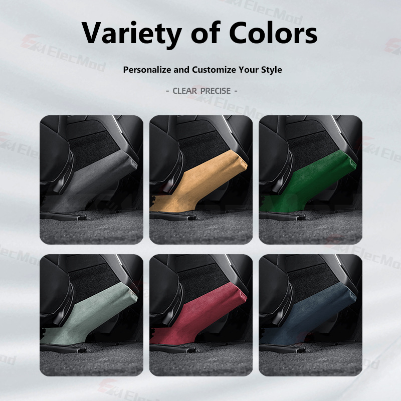 ElecMod Alcantara Rear Anti-kick Trim Cover For Tesla Model 3 Highland